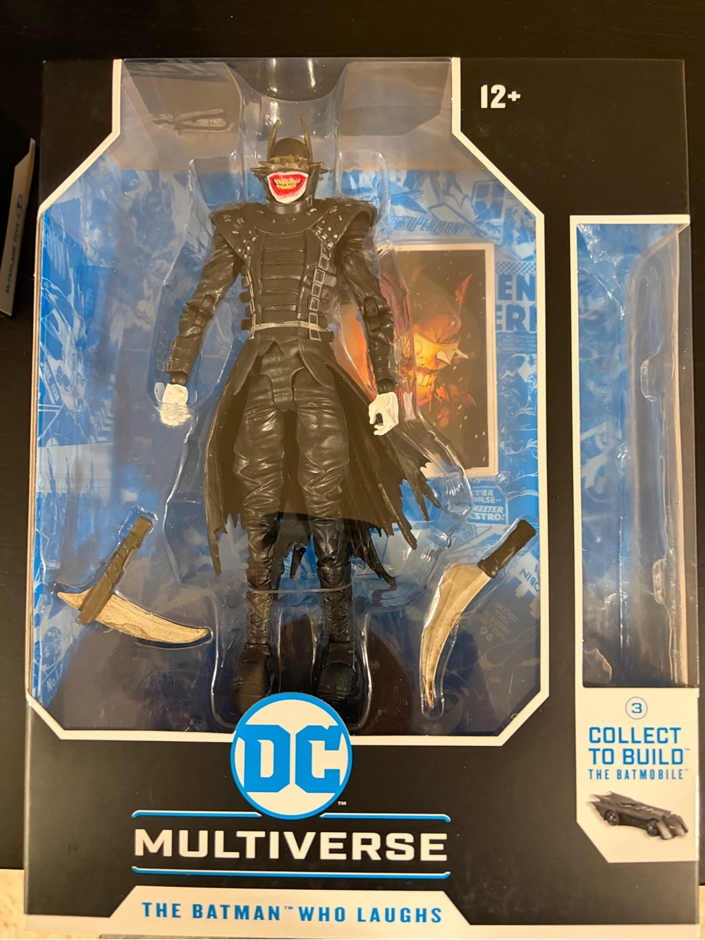 DC The Batman Who Laughs Boxed Back Panel Art - Black and Orange